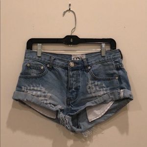 One Teaspoon Bandit Jean Shorts